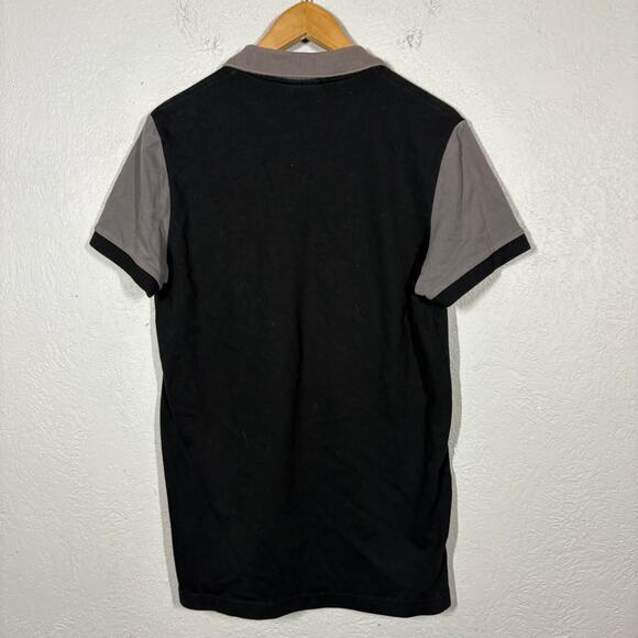 Lacoste Polo Shirt Short Sleeve Black Gray Casual Top Pullover - 5 / S - Picture 4 of 5